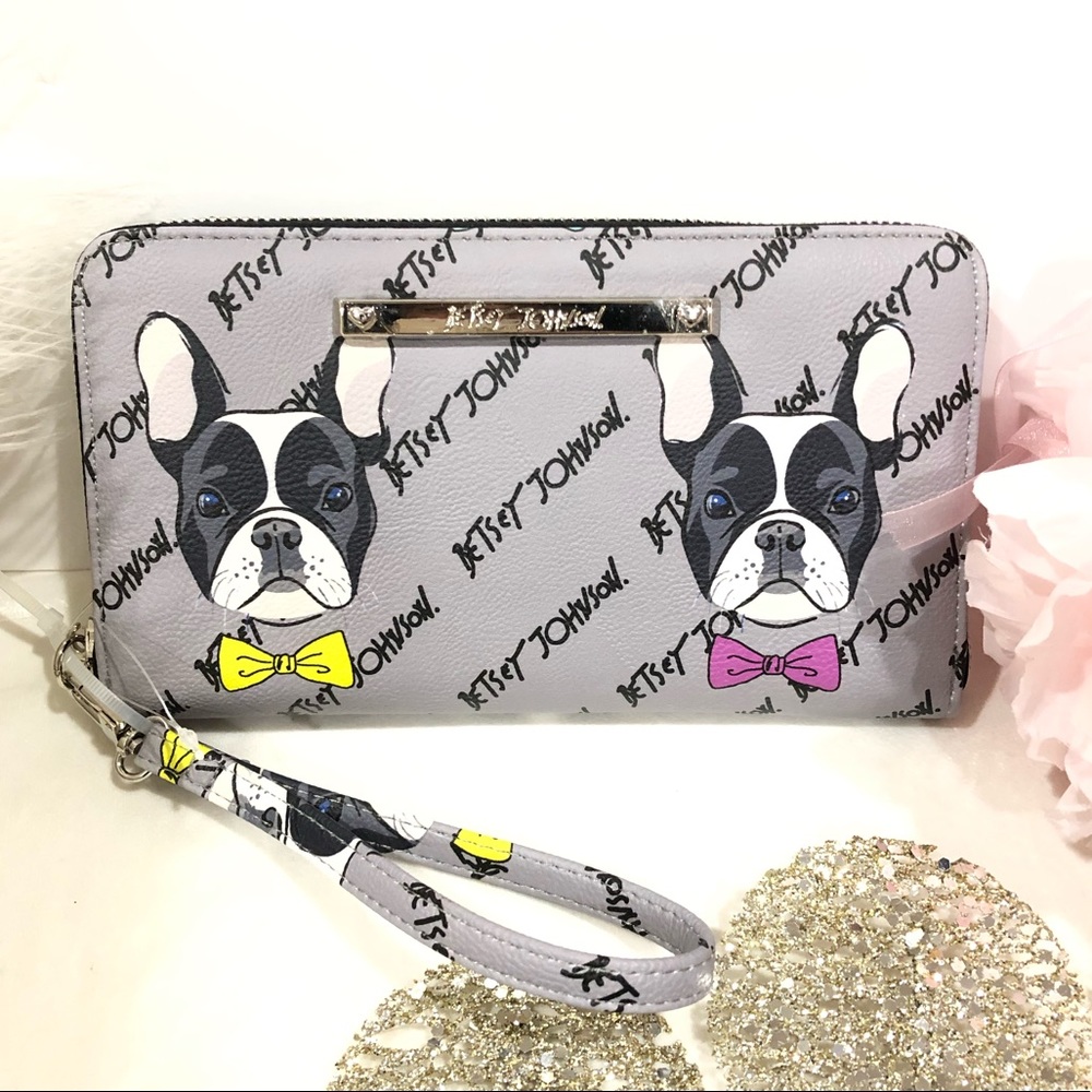 Betsey Johnson Wallet Frenchie bulldogs